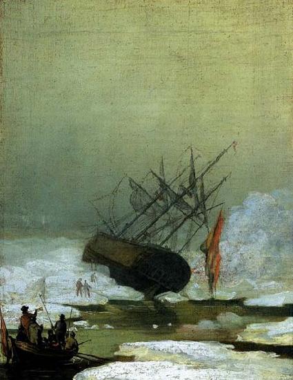 Caspar David Friedrich Wreck in the Sea of Ice Sweden oil painting art